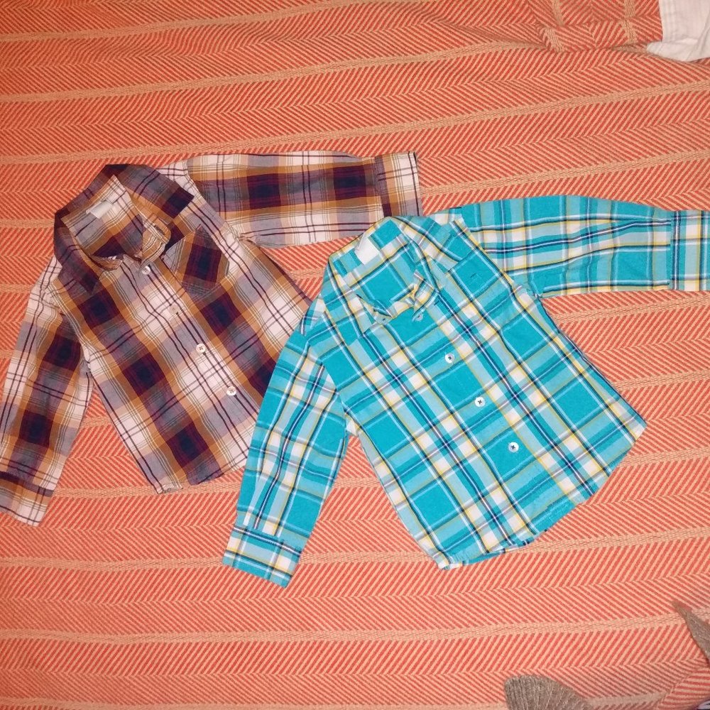 EUC boy's button down tops